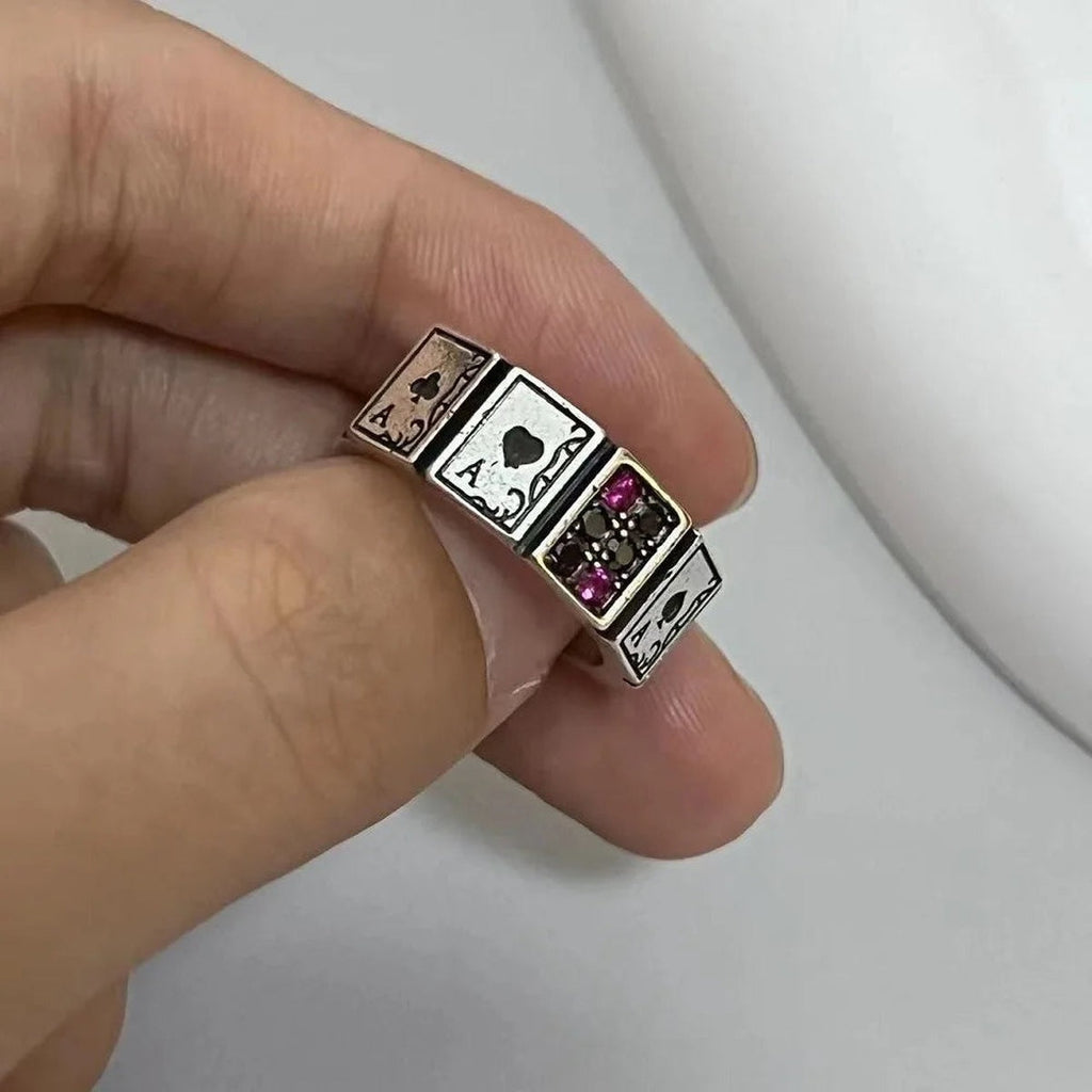 Ace Up Your Sleeve Poker Cards Ring