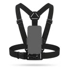 Mobile Phone Chest Mount Harness Strap Holder, Head Mount, Chest Mount