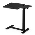 Adjustable Bedside Rolling Laptop Desk – Mobile Overbed Table with Flip Tilt Top, Wheels & Height Control for Home or Bedroom Office