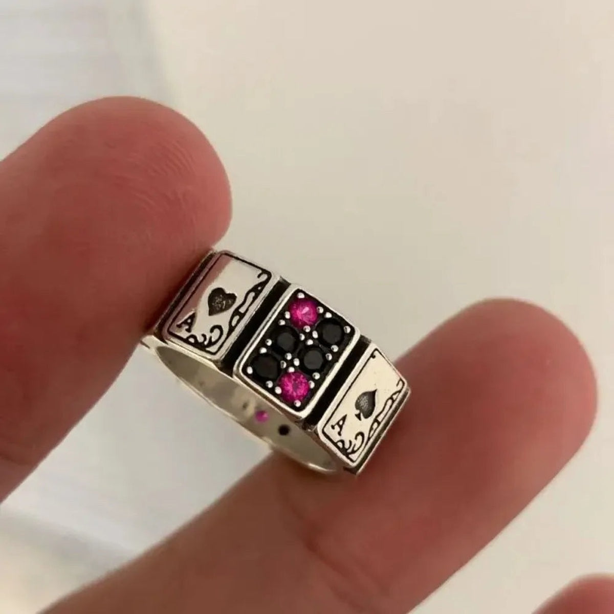 Ace Up Your Sleeve Poker Cards Ring