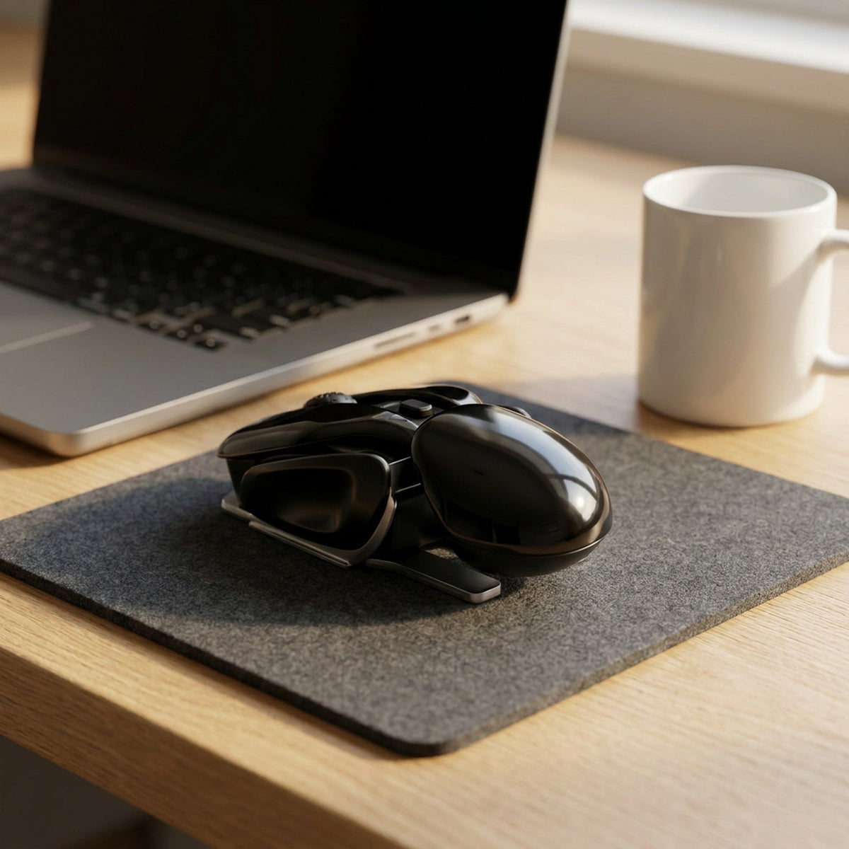 Ergonomic Wireless Mouse – 4-Key Optical Mute Mouse with 1600 DPI for Work, Gaming, or Stylish Unisex Gift