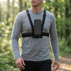 Mobile Phone Chest Mount Harness Strap Holder, Head Mount, Chest Mount