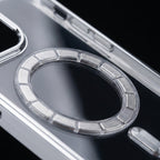 Magnetic Clear iPhone Case – Electroplated Bumper with Raised Camera Rings