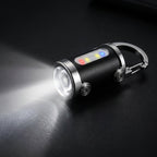 Rechargeable LED Keychain Work Light – Ultra-Bright, Compact, Multifunctional Emergency Flashlight with Keyring for Outdoor & Home Inspections