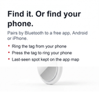 Bluetooth Key Finder Tag - Mini Smart Finder for Keys, Wallets and Bags