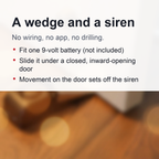Door Stop Alarm - Portable Traveling Security