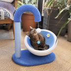 Curve Ball Sisal Scratching Climbing Cat Playground Bed