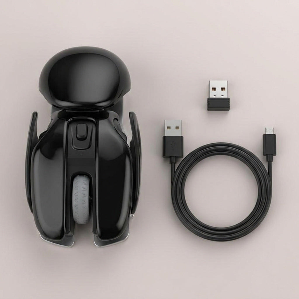 Ergonomic Wireless Mouse – 4-Key Optical Mute Mouse with 1600 DPI for Work, Gaming, or Stylish Unisex Gift