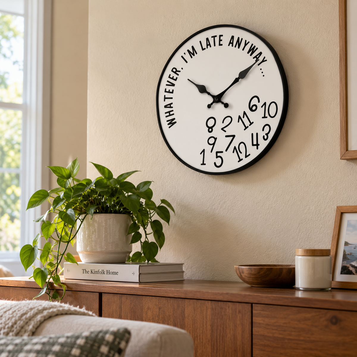 I’m Late Anyway Wall Clock