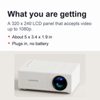 Portable Mini Projector – 1080P Supported Pocket Projector for Movie Nights and Gaming