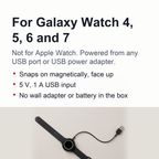 Smart Watch Wireless Dock Charger – USB Charging Stand for Samsung Galaxy Watch 5/6/7