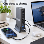 One Outlet Multi-Device Desktop Charging Station