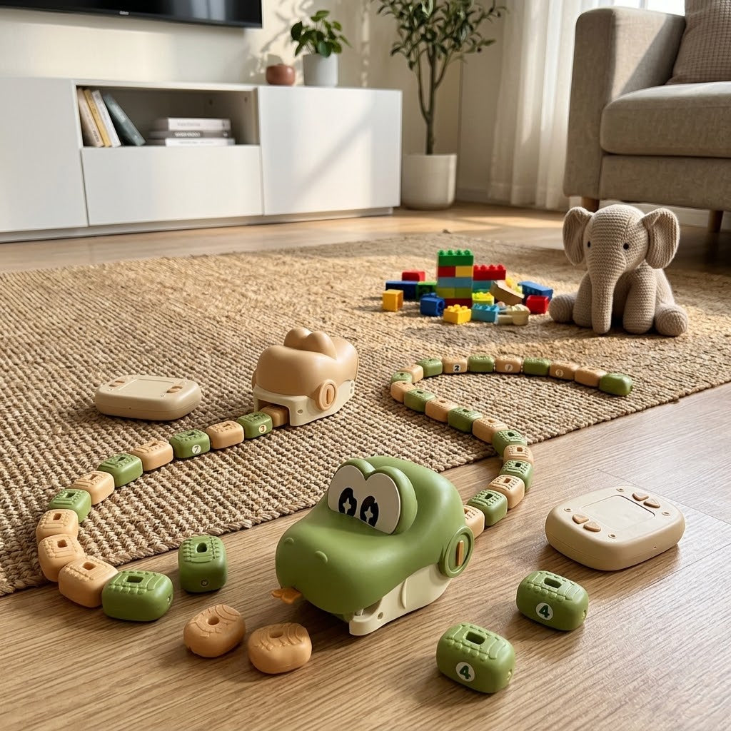 Never Full Magnetic Snake Bean Chase Toy