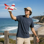 Foam Fixed Wing Mini RC Glider Airplane – Remote Control KF606 Aircraft Toy with Hand Launch Design for Outdoor Flying Fun