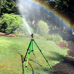 Brass Rotating Tripod Sprinkler for Lawn Garden Yard Watering