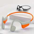 Bone Conduction Sport Headphones – Wireless Open-Ear Earbuds with Mic, 15H Playtime, Waterproof Design for Running, Cycling & Outdoor Activities