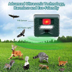 Ultrasonic Bird Repeller for Woodpeckers Outdoor Pest Control Device