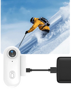 Ultra-Compact 4K WiFi Action Camera – Wireless Mini Bodycam for Motorcycle Helmet Perfect for Capturing Every Outdoor Adventure
