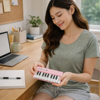 Mini Portable Electronic Piano Keyboard – Pocket Size Cute Music Organ Toy for Kids, Educational Musical Instrument Gift for Children and Beginner Learners