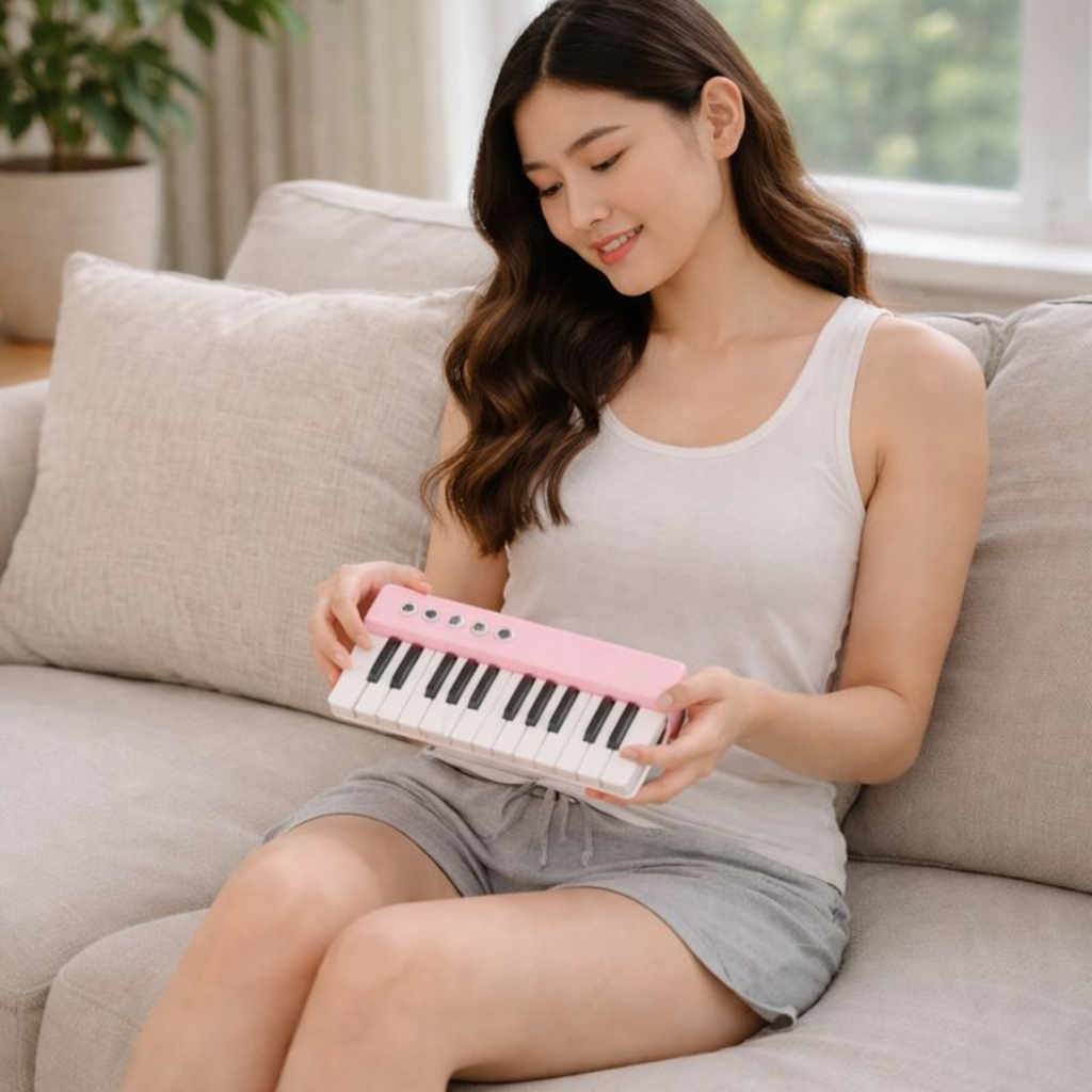 Mini Portable Electronic Piano Keyboard – Pocket Size Cute Music Organ Toy for Kids, Educational Musical Instrument Gift for Children and Beginner Learners