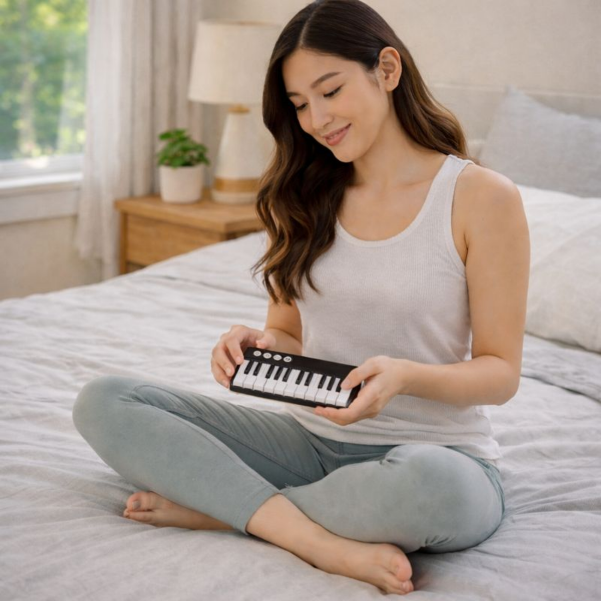 Mini Portable Electronic Piano Keyboard – Pocket Size Cute Music Organ Toy for Kids, Educational Musical Instrument Gift for Children and Beginner Learners