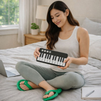 Mini Portable Electronic Piano Keyboard – Pocket Size Cute Music Organ Toy for Kids, Educational Musical Instrument Gift for Children and Beginner Learners