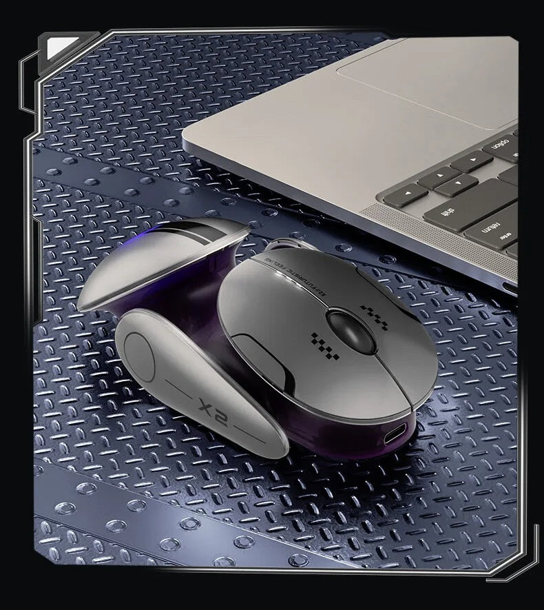 Inphic X2 Silent Bluetooth Mouse – Rechargeable Wireless Mouse for Gaming, Office, Laptop, and Ultra Quiet Clicking