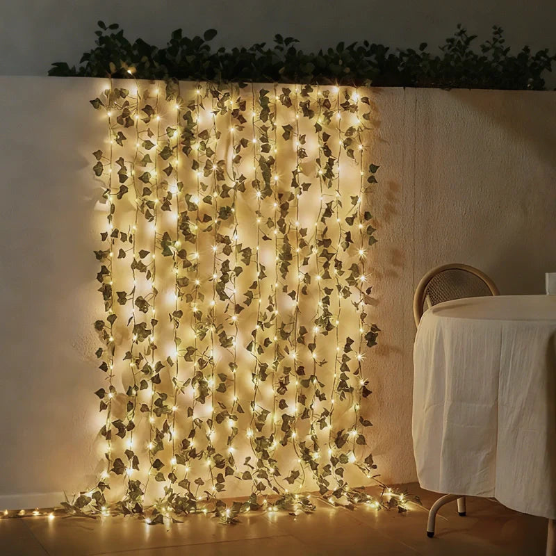 Botanical Garland Light with Warm White LEDs