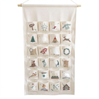 Personalizable fabric Advent calendar, 24 pockets