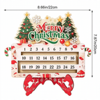 Wooden Advent calendar with movable date marker
