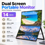 Zero Setup Dual Screen Portable Laptop Monitor