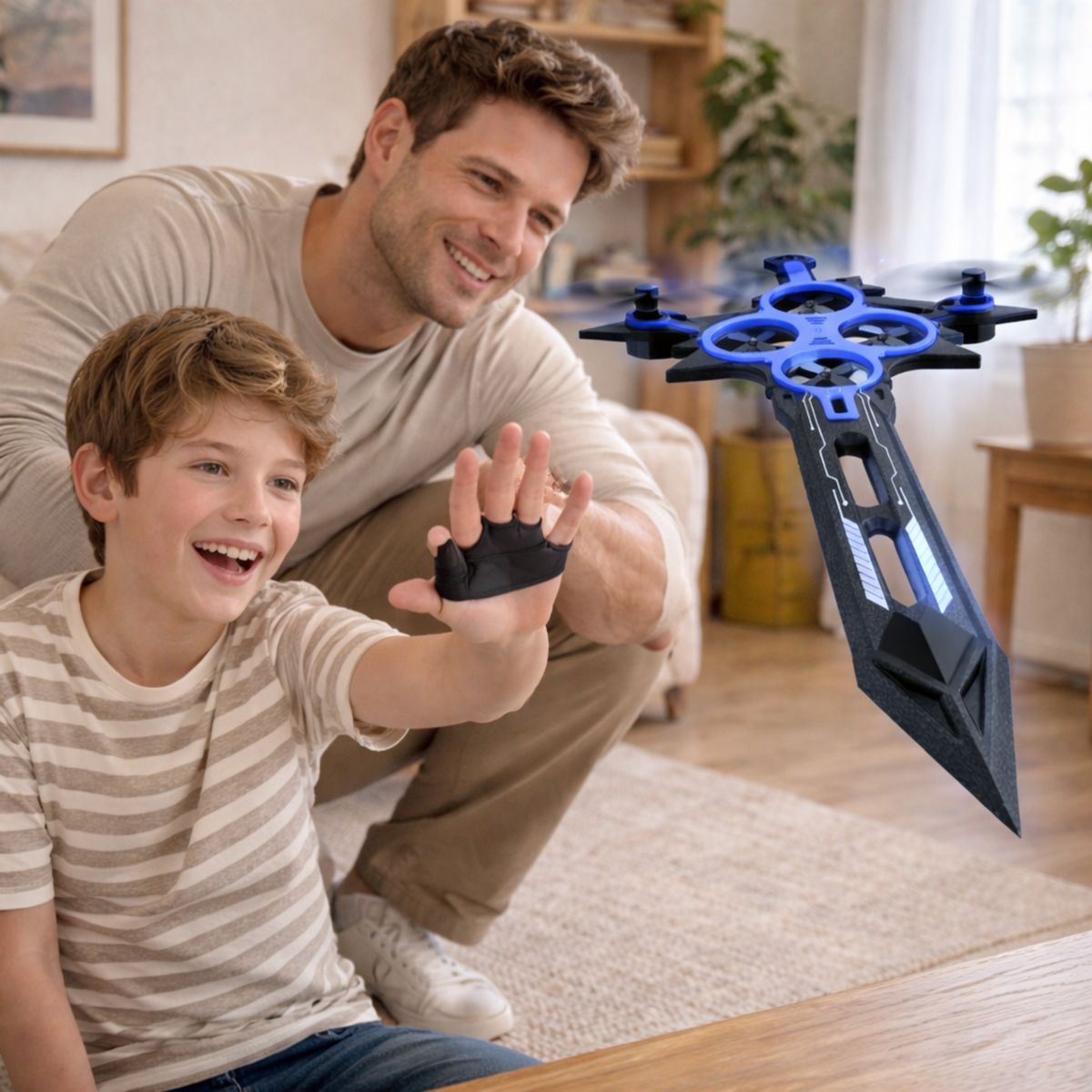 Gesture Controlled Flying Sword Drone – Suspension Remote Control Sword Aircraft Toy Unique Birthday Gift