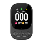 Plug-in Carbon Monoxide Detector – 3-in-1 CO Level Alarm with Temperature & Humidity Sensor, Easy Install Safety Device