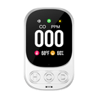 Plug-in Carbon Monoxide Detector – 3-in-1 CO Level Alarm with Temperature & Humidity Sensor, Easy Install Safety Device