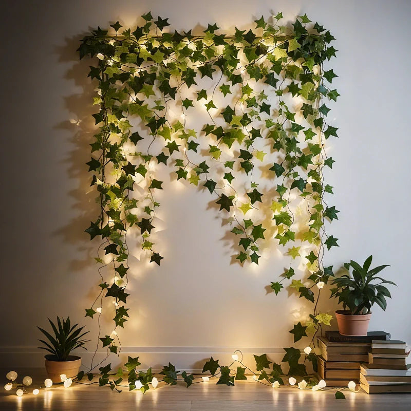 Botanical Garland Light with Warm White LEDs