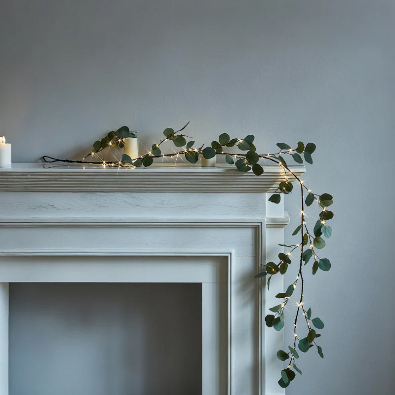 Botanical Garland Light with Warm White LEDs
