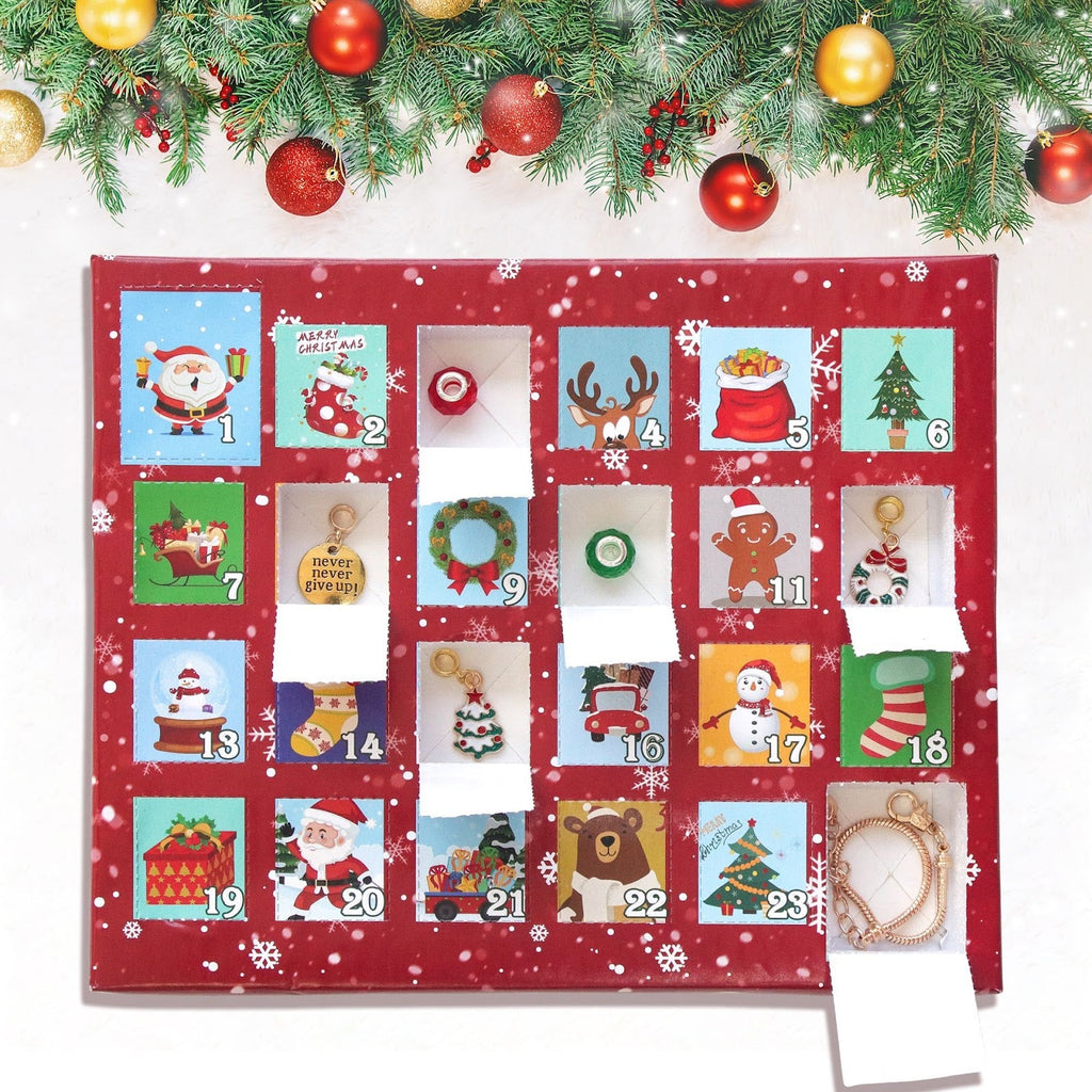 DIY Advent Calendar with Bracelet Set for Kids