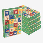 Empty 24-compartment Christmas box for Advent calendar