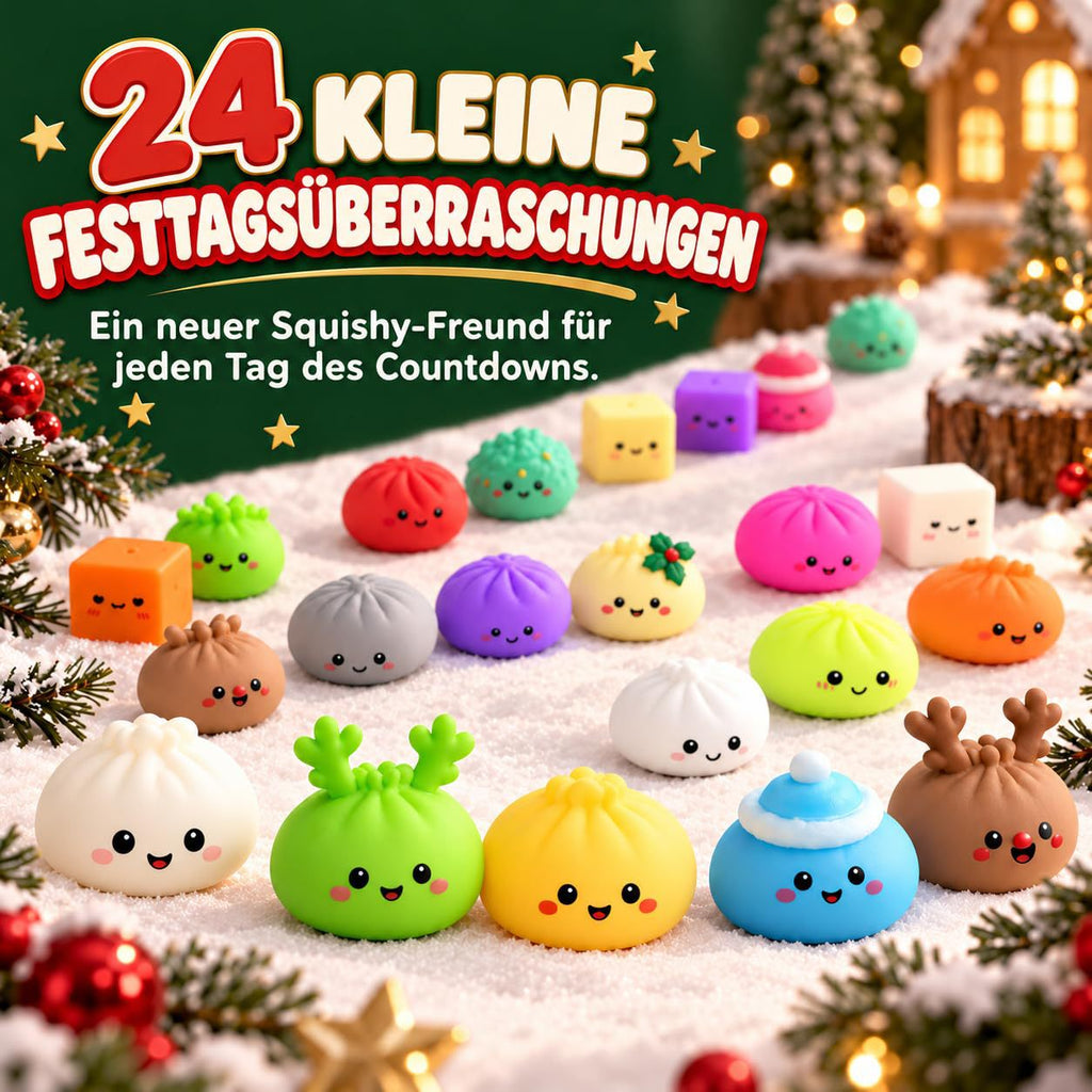 Advent calendar with toy surprises, 24 days