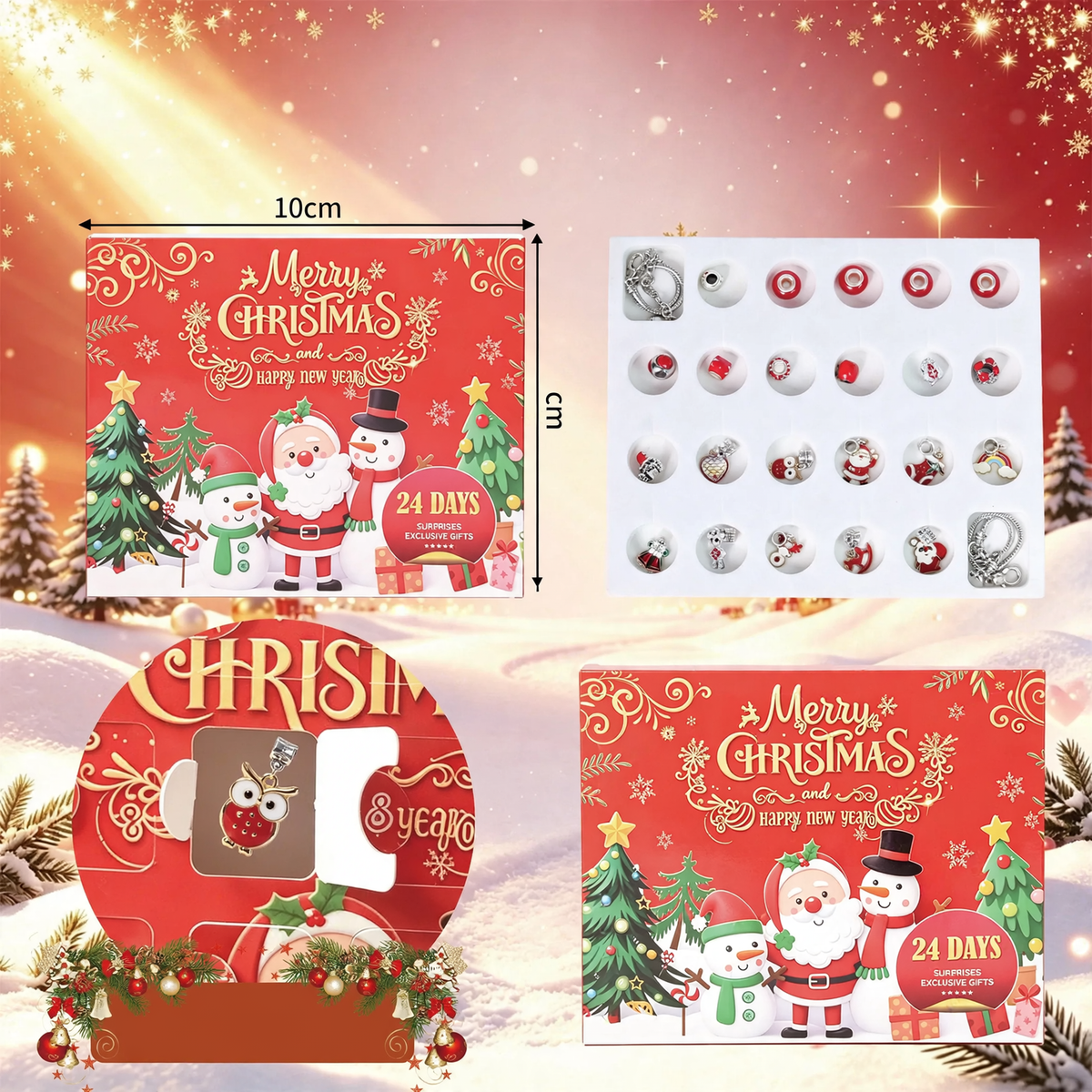DIY Advent Calendar with Jewelry Beads for Girls