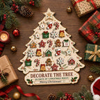 DIY wooden Advent calendar for hanging