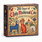 Advent calendar with medieval cat figures