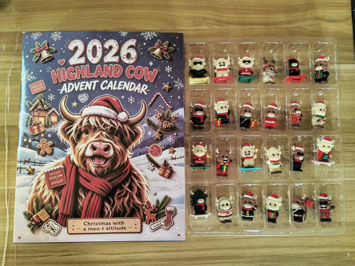 Decorative Animal Advent Calendar Box, Plastic