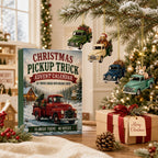 Retro Christmas Pickup Advent Calendar made of Acrylic