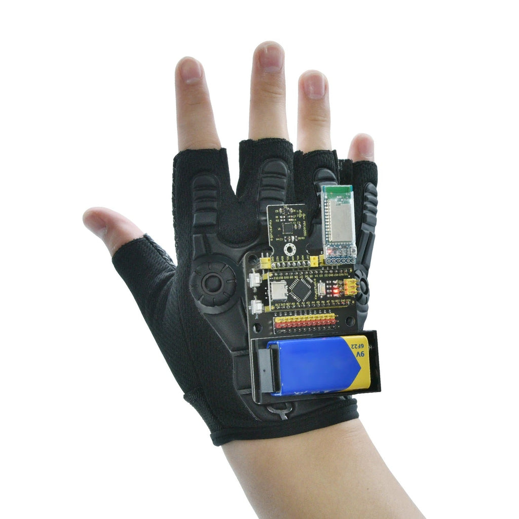 Keyestudio Motion Sensing Gloves – Gesture Control Smart Car Kit for Arduino NANO Plus for Tech Enthusiasts and Advanced DIY Robotic Programming
