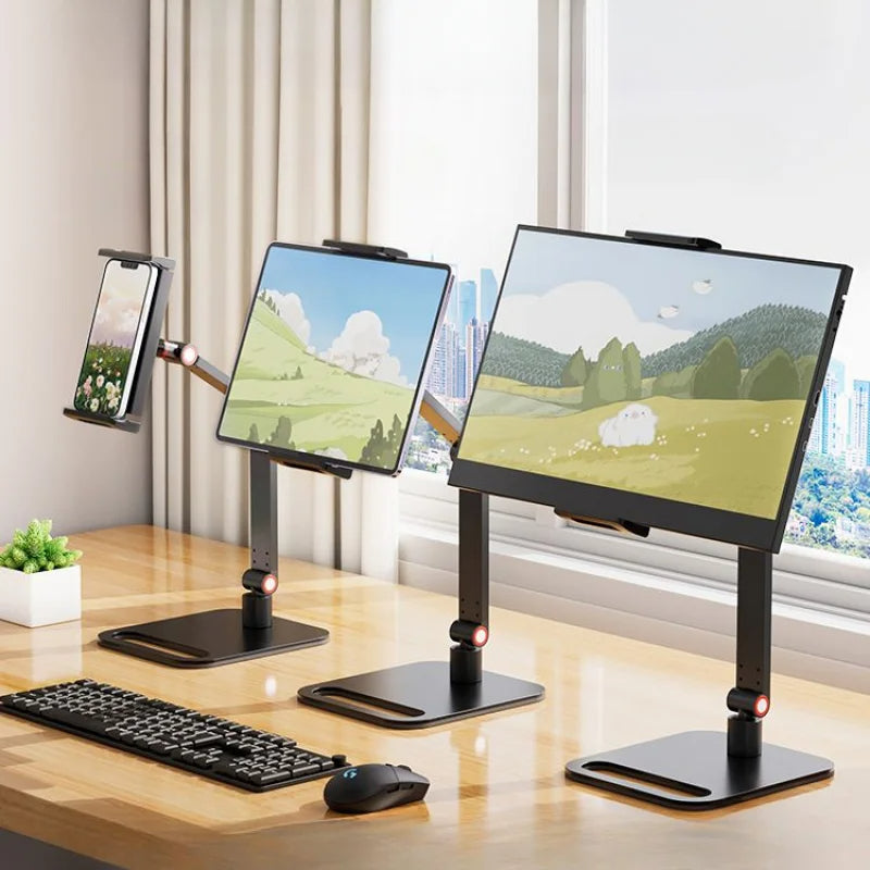 Universal Monitor Desk Stand - Adjustable 12–17.3in VESA Mount Foldable Screen Holder