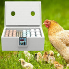 Automatic Egg Incubator - 10-25 Egg Turning Machine with Temperature Control for Duck, Poultry or Farming Lab Hatchery Use