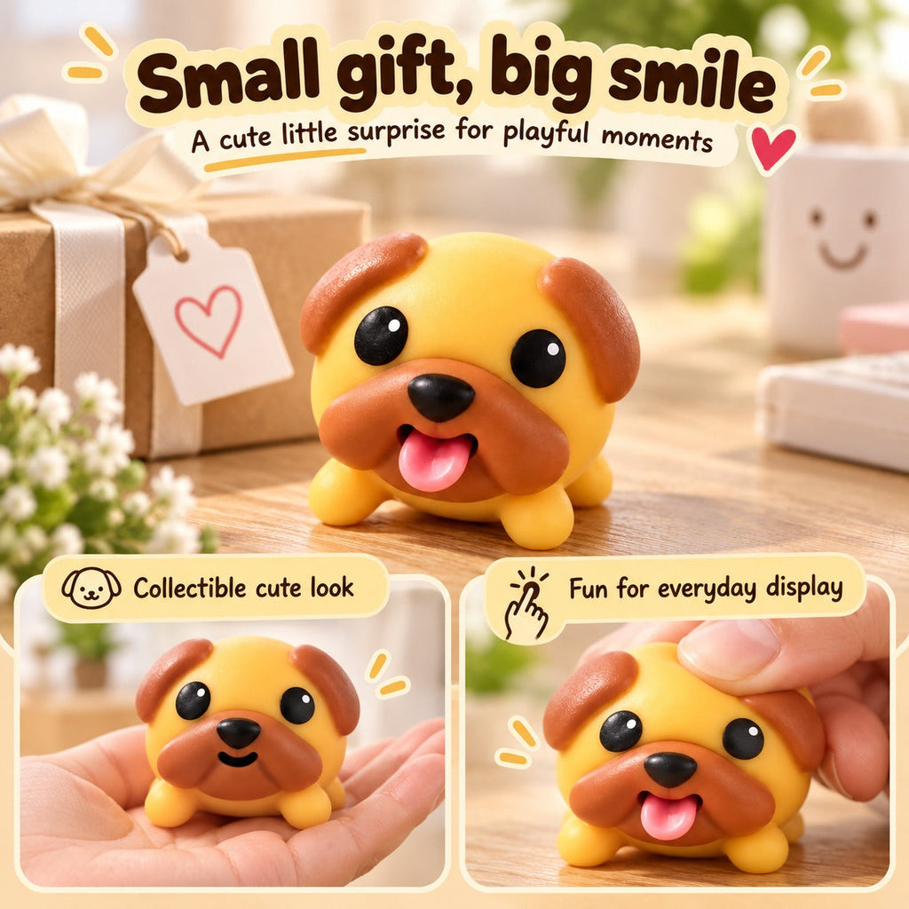 Tongue Out Puppy Squishy Toy
