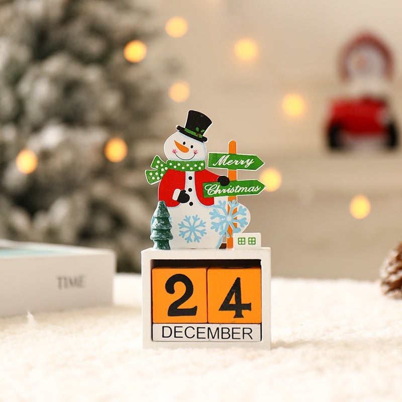 Wooden Christmas countdown calendar