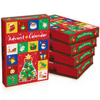 Empty 24-compartment Christmas box for Advent calendar